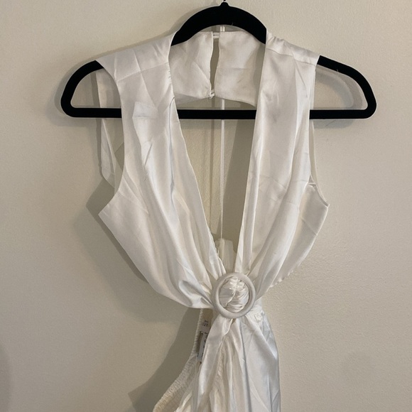 NWT All About May Elle Maxi Dress White Bridal Cutout Open Back size US4 - Picture 5 of 11